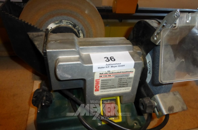 Nass- und Trockenschleifbock