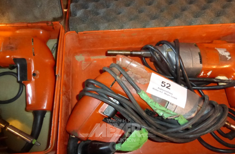 2 Elektro-Bohrschrauber