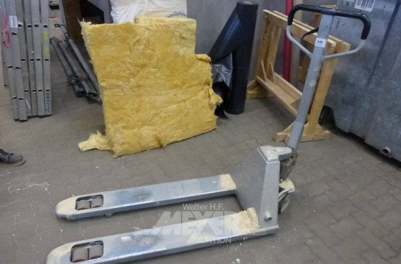 Gabelhubwagen mit Tandemrollen,