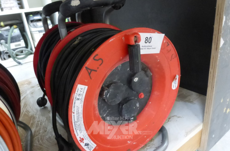 2 Kabeltrommeln, Schuco 230 V