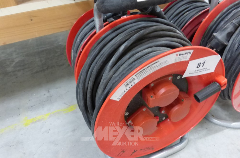 2 Kabeltrommeln, Schuco 230 V