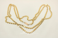 lange Halskette, 750er GG, ca. 40 g.
