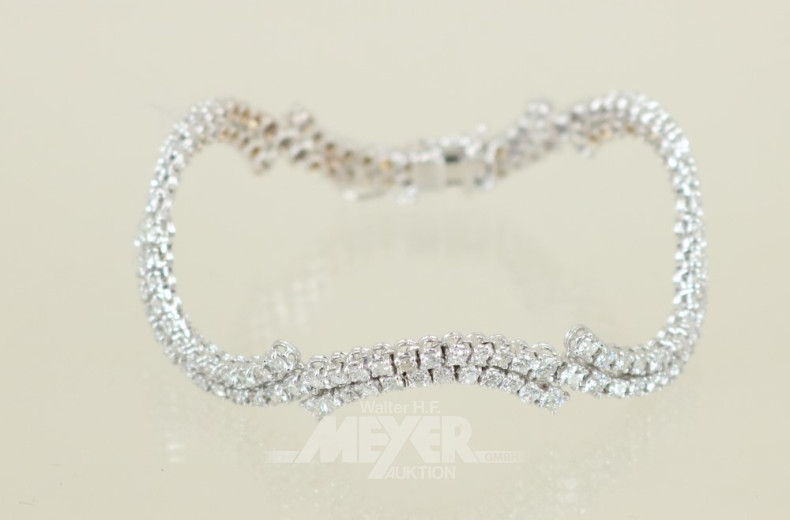 Armband, 750er WG, wellenförmig