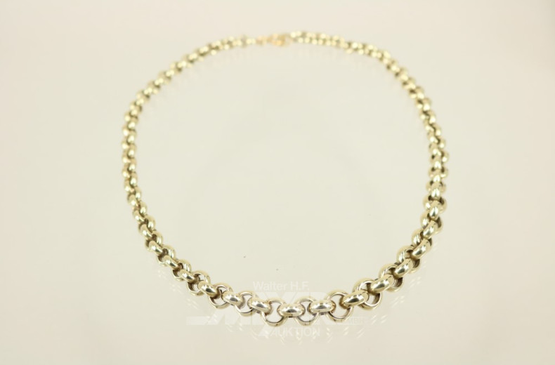 Anker-Gliederkette im Verlauf,