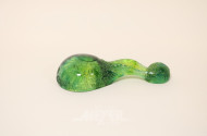 Kristall-Objekt ''Löffel'', grün, China