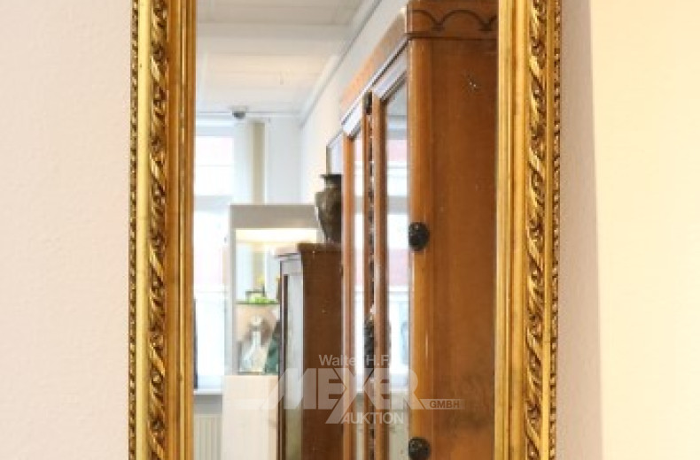 gr. Konsolspiegel, vergoldet mit