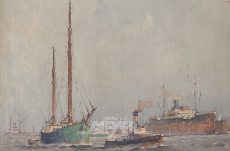 Gemälde ''Hafenstimmung''