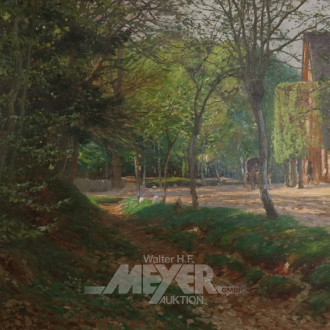 Gemälde ''Landhaus im Wald''