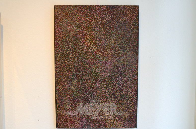 modernes Gemälde, rückseitig bez.