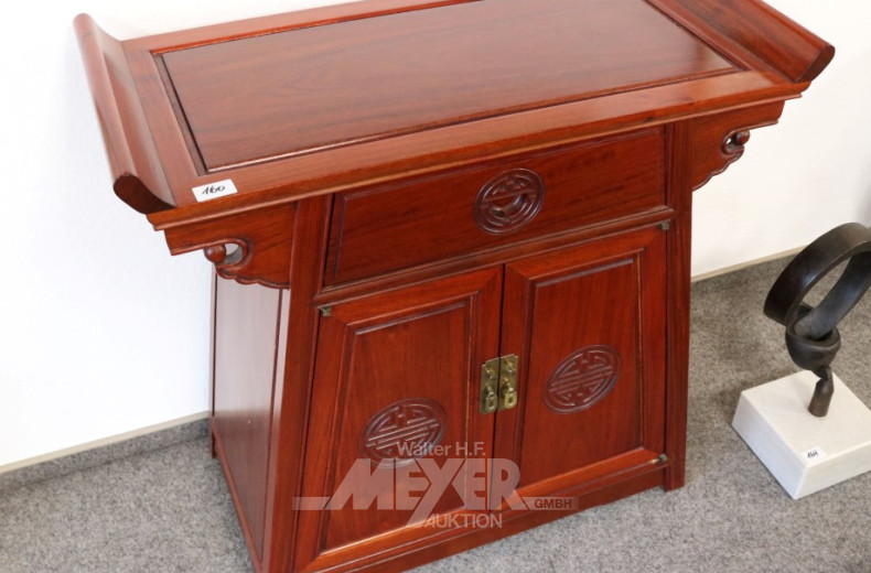 asiat. Konsol-/Kommode, Rosenholz,