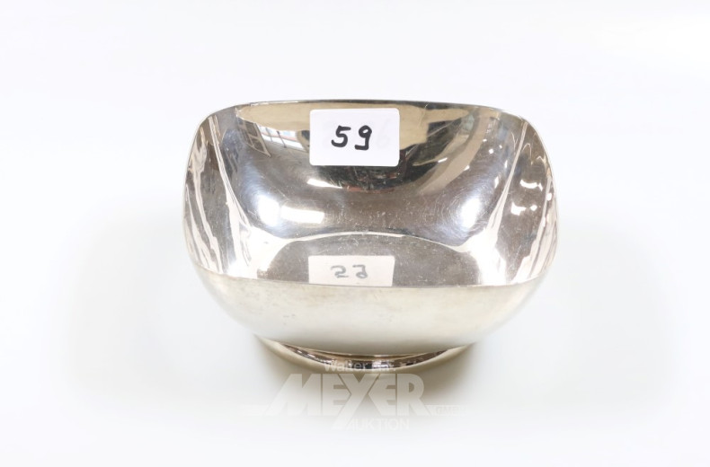 Schale, rechteckig, 925er Sterling