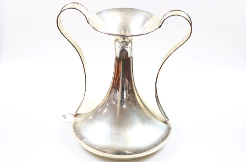 Henkelvase, 800er Silber, Italien