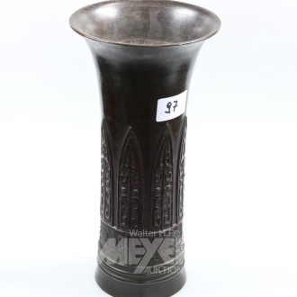 chin. Bronze-Vase, 19 Jh.