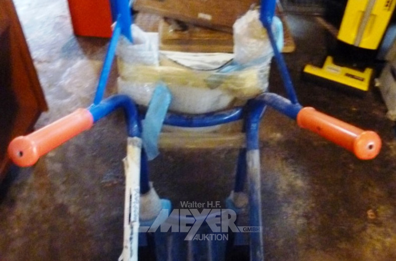 Sackkarre, blau, breite Schaufel