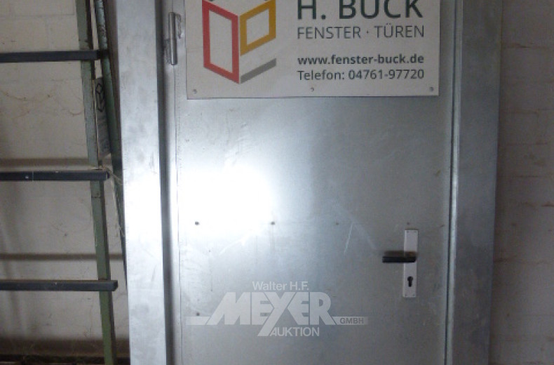 2 Baustellentüren, verzinkt