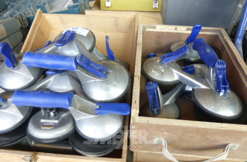 8 Posten Glas- Saugheber