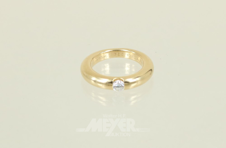 Damenring ''CARTIER'', 750er GG,