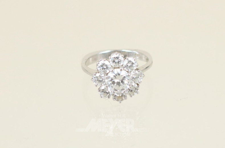 Brillant-Ring, 585er WG, besetzt