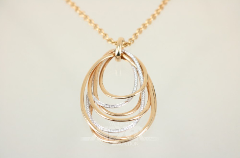 Glieder-Halskette, 750er RG ''Al CORO''