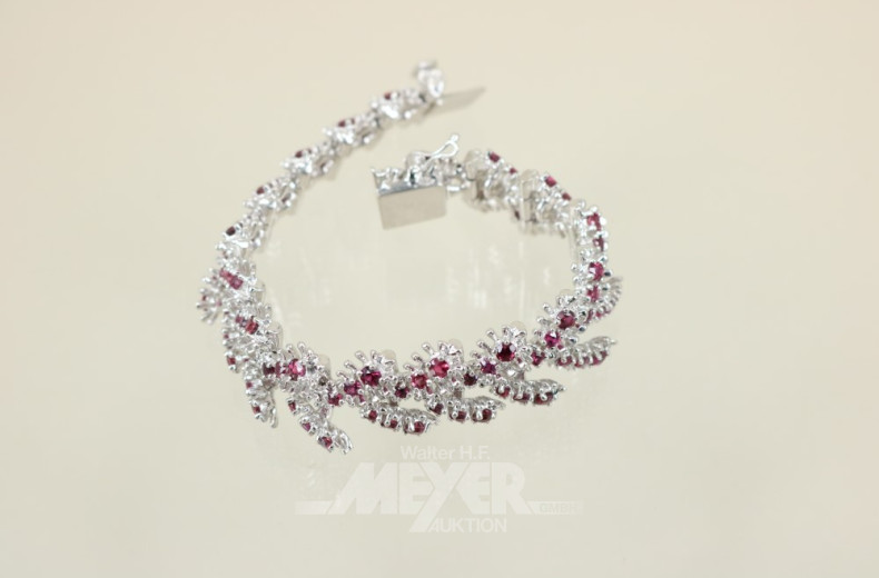 Armband, 750er WG, ca. 77 g.,