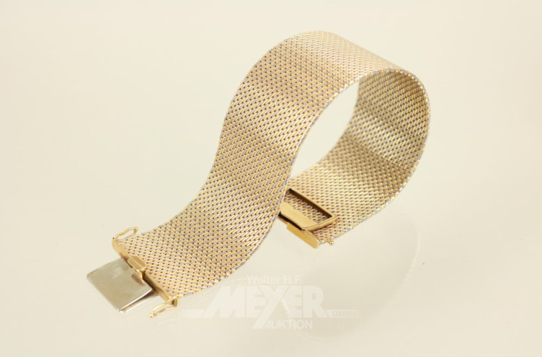breites Armband, 585er GG (Säuretest)