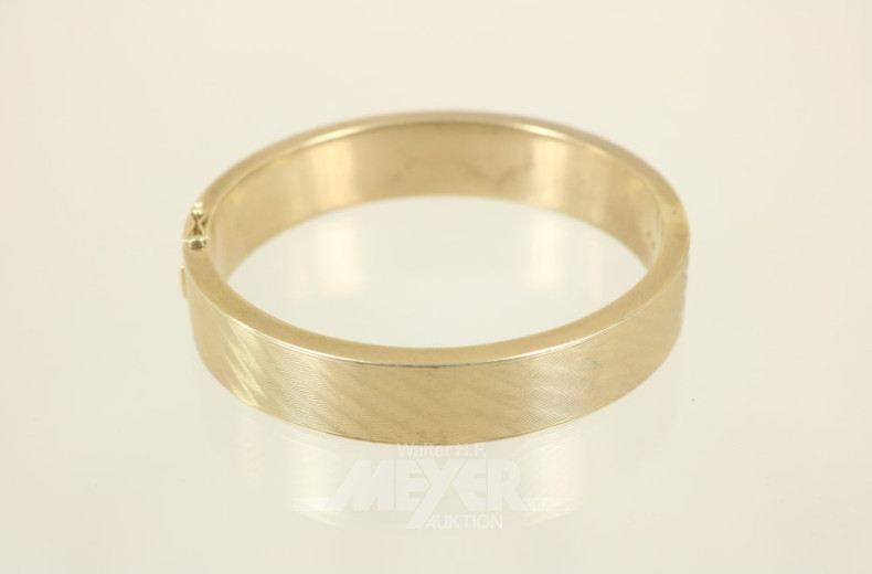 Armreif, 585er GG, verfüllt