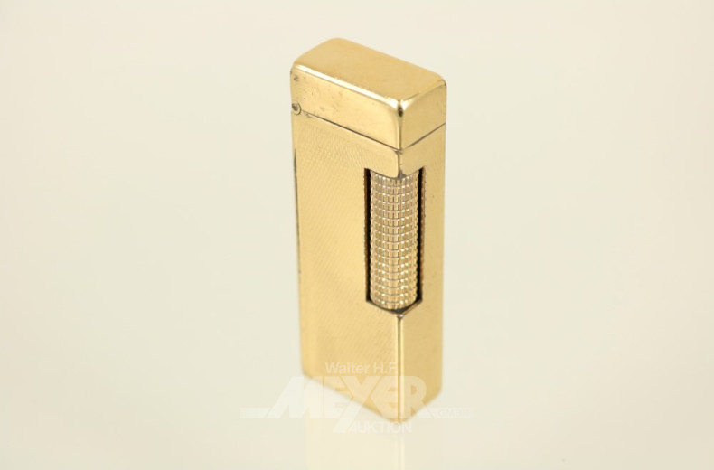 Feuerzeug ''DUNHILL'', vergoldet