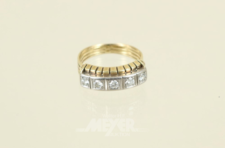 Ring, 585er GG/WG, besetzt