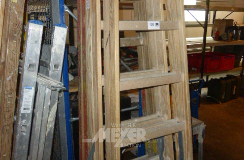 3 Holzbockleitern