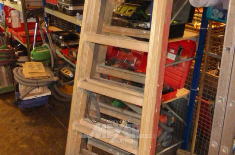 3 Holzbockleitern,