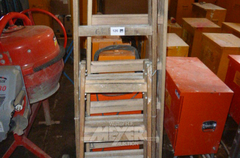 3 Holzbockleitern,