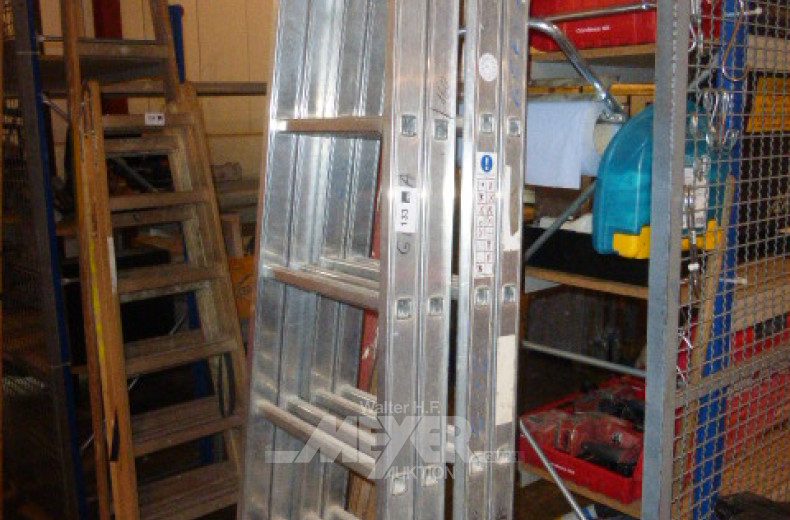 2 gr. Aluminium-Bockleitern,