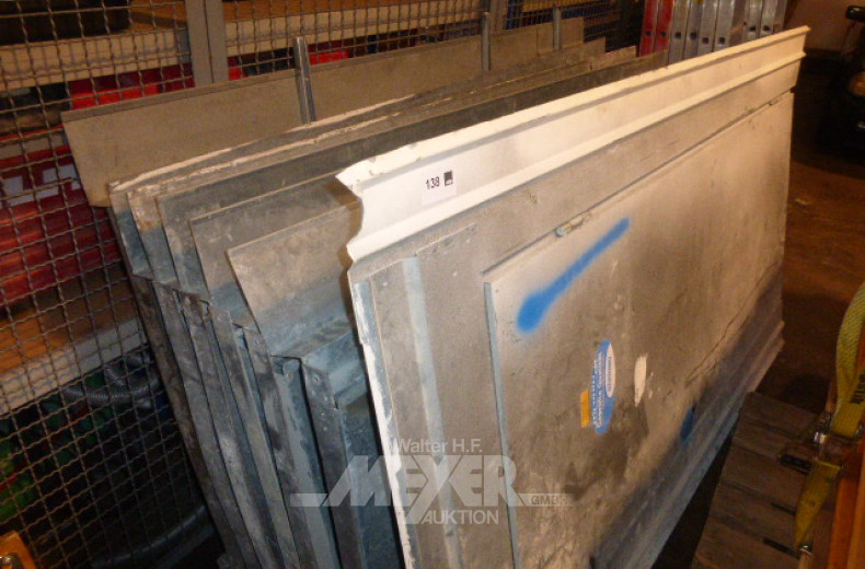 7 verzinkte Baustellentüren