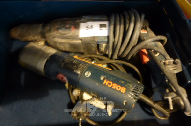 Winkelbohrmaschinen und 1 Bohrhammer