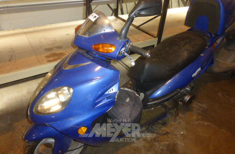 Motorroller, blau