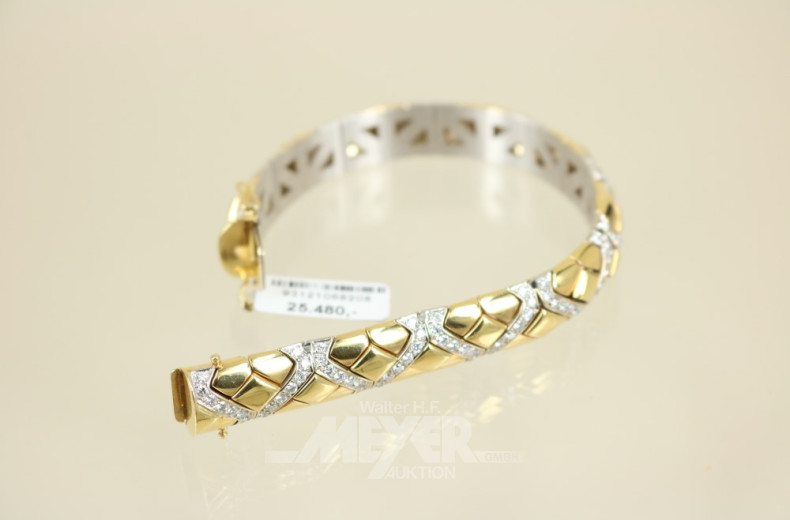 Armband, 750er GG, Handarbeit,