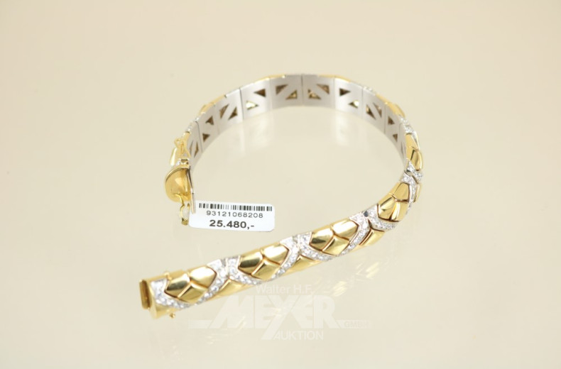 Armband, 750er GG, Handarbeit,