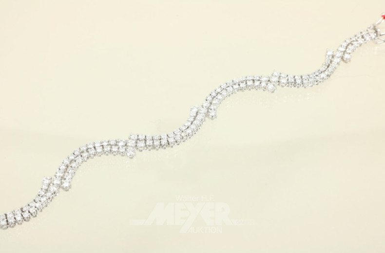 Armband, 750er WG, wellenförmig