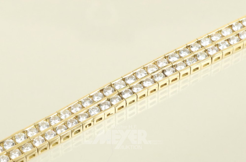 Armband, 750er GG, doppelreihig