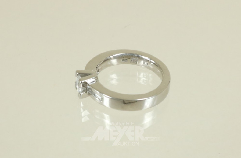 Damenring, 585er WG, schmale Bandring-