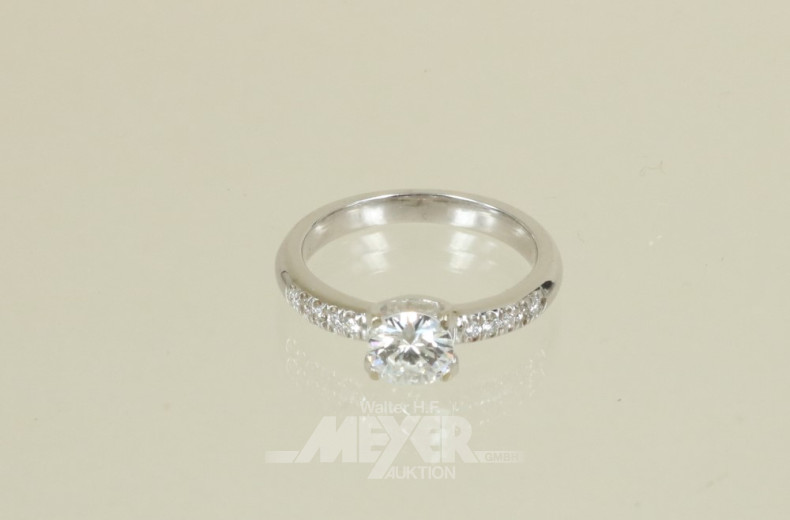 Damenring, 585er WG, schmale Band-