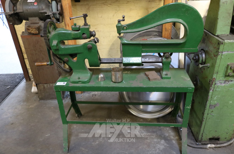 Bördelmaschine, kl. Ausführung