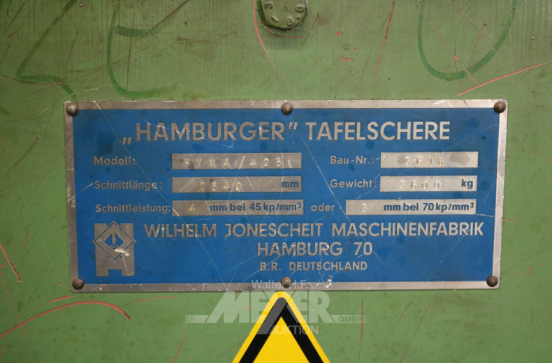 hydr. ''Hamburger'' Tafelschere