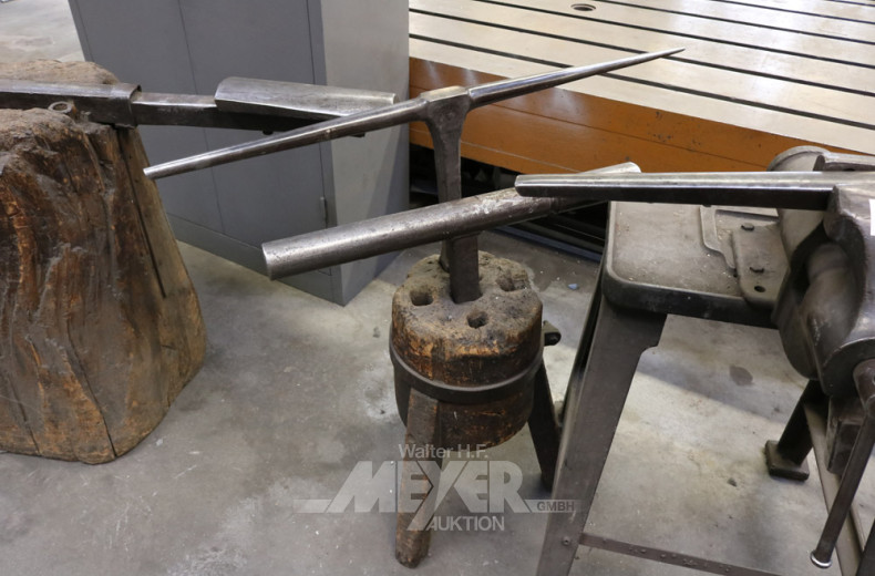 Holzbock mit Vorrichtung für