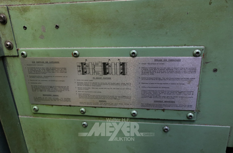 Leit- und Zugspindeldrehmaschine