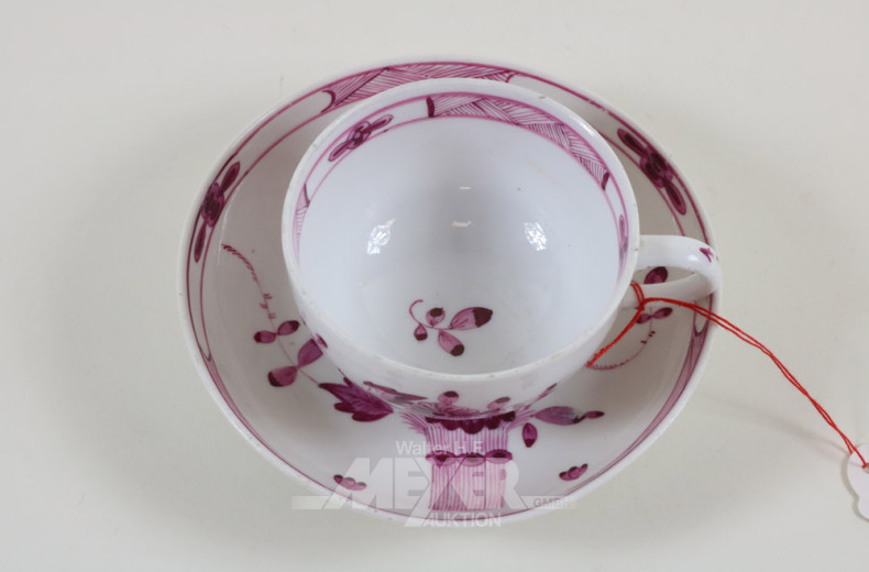 antike Porz.-Kaffeetasse, MEISSEN,