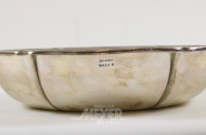 kl. Schale, 830er Silber, ca. 230 g.