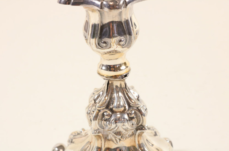 kl. Tischleuchter, 825er Silber,