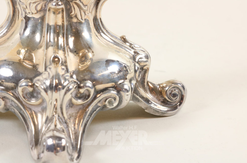 kl. Tischleuchter, 825er Silber,