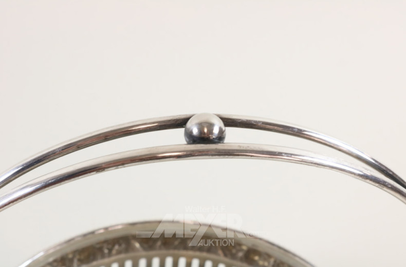 Henkel/Obstschale, 800er Silber,